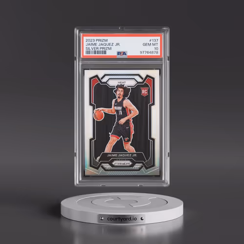 2023 Panini Prizm #137 Jaime Jaquez Jr. - Silver Prizm (PSA 10 GEM MINT)