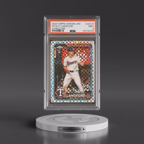 2024 Topps Chrome Update #USC37 Wyatt Langford - X-Fractor (PSA 9 MINT)
