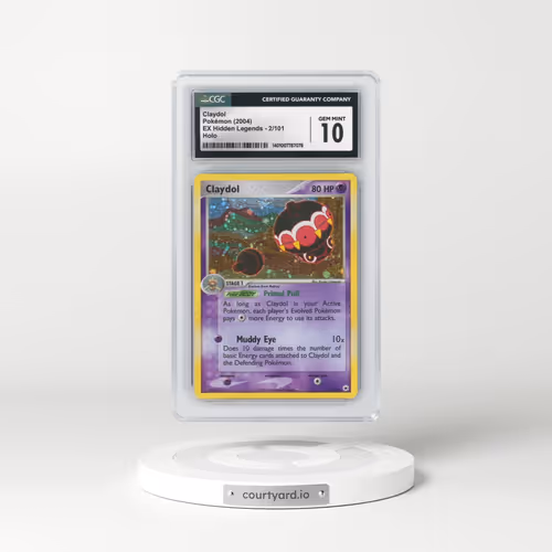 2004 EX Hidden Legends #2/101 Claydol - Holo (CGC 10 GEM MINT)