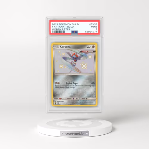 2019 Hidden Fates #SV33 Kartana - Holo (PSA 9 MINT)