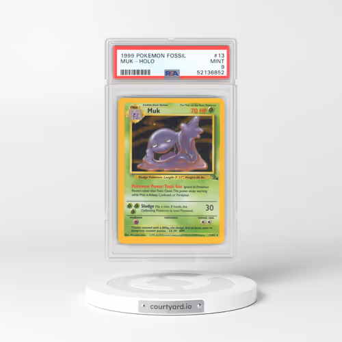 1999 Fossil #13 Muk - Holo (PSA 9 MINT)