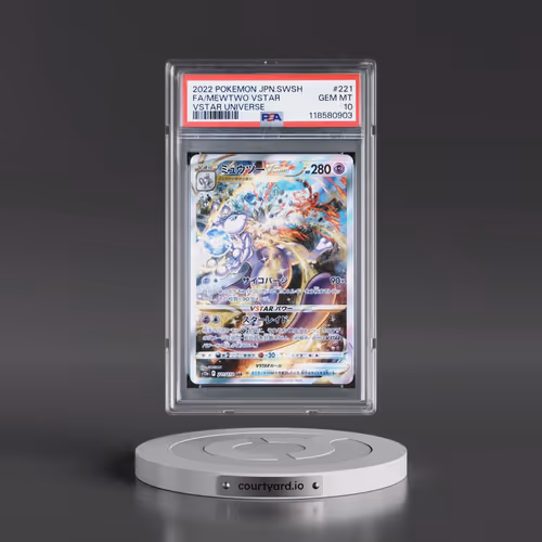 2022 Pokémon Sword & Shield Vstar Universe #221 Mewtwo Vstar - Full Art (PSA 10 GEM MINT)