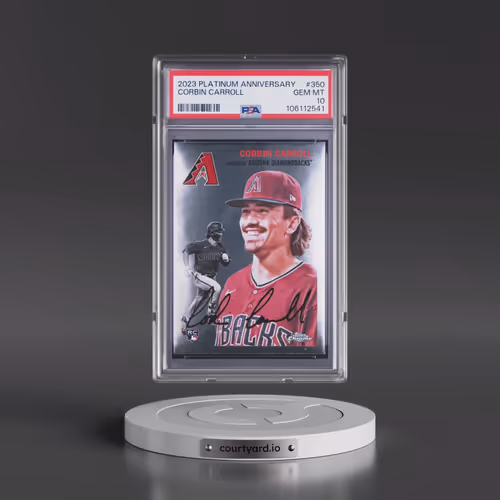 2023 Topps Chrome Platinum Anniversary #350 Corbin Carroll (PSA 10 GEM MINT)
