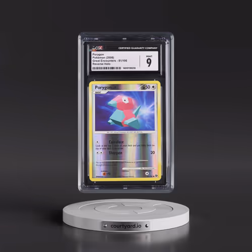 2008 Great Encounters #81/106 Porygon - Reverse Holo (CGC 9 MINT)