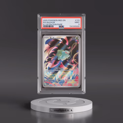 2025 Pokémon Meg EN-Mega Evolution #133 Bulbasaur - Illustration Rare (PSA 9 MINT)