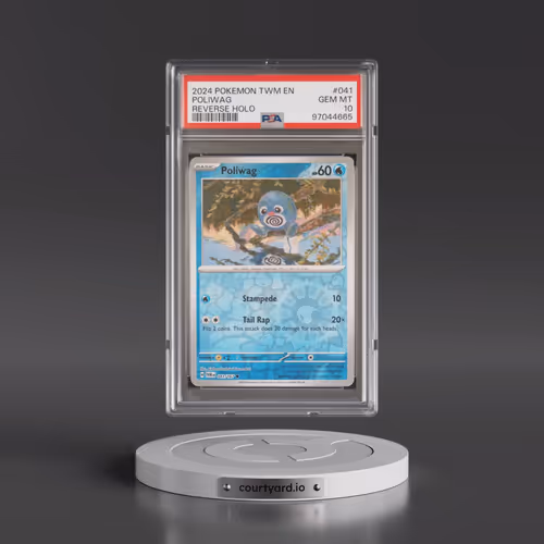 2024 Pokémon Twm EN-Twilight Masquerade #041 Poliwag - Reverse Holo (PSA 10 GEM MINT)