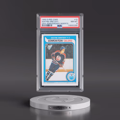 1992 O-Pee-Chee 25th Anniversary Inserts #12 Wayne Gretzky (PSA 8 NM-MT)