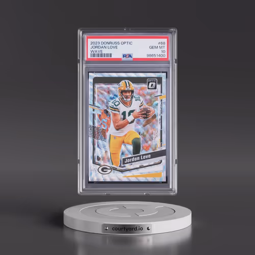 2023 Panini Donruss Optic #68 Jordan Love - Wave (PSA 10 GEM MINT)