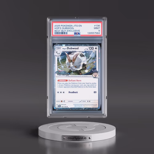 2025 Pokémon Jtg EN-Journey Together #136 Hop's Dubwool - Best Buy Exclusive (PSA 9 MINT)