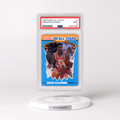 1990 Fleer All-Stars #3 Akeem Olajuwon (PSA 9 MINT)