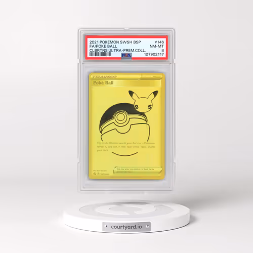 2021 Pokémon Swsh Black Star Promo #146 Poke Ball - Full Art Celebrations Ultra-Premium Collection (