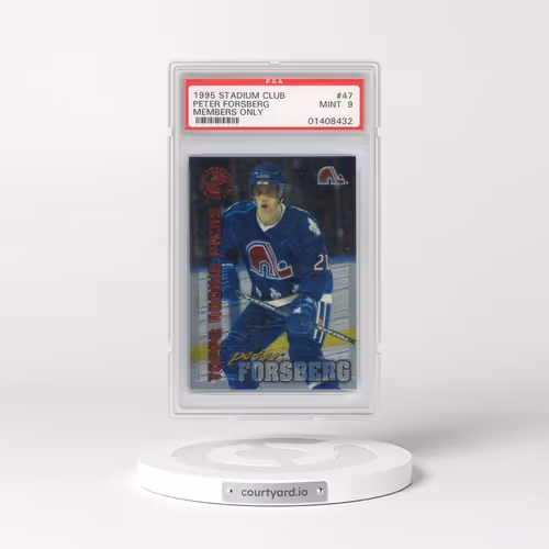 1995 Stadium Club Members Only 50 #47 Peter Forsberg (PSA 9 MINT)