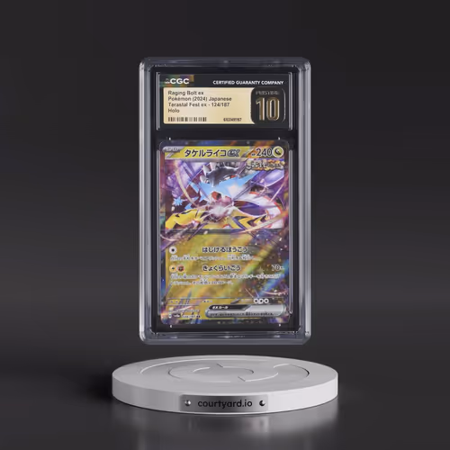 2024 High Class Pack: Terastal Fest ex - sv8a #124/187 Raging Bolt ex - Holo (CGC 10 PRISTINE)