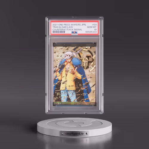 2021 One Piece Wafers Japanese Counterattack Signal #03 Trafalgar Law (PSA 10 GEM MINT)