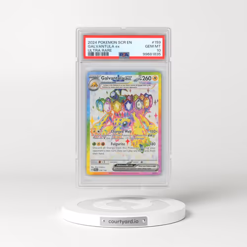 2024 Pokémon Scr EN-Stellar Crown #159 Galvantula EX - Holo Ultra Rare (PSA 10 GEM MINT)