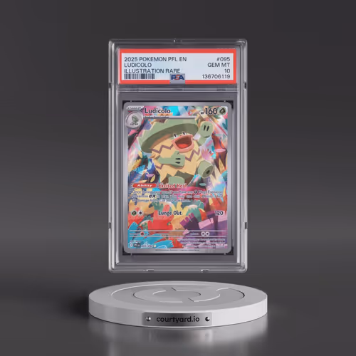 2025 Pokémon Pfl EN-Phantasmal Flames #095 Ludicolo - Illustration Rare (PSA 10 GEM MINT)