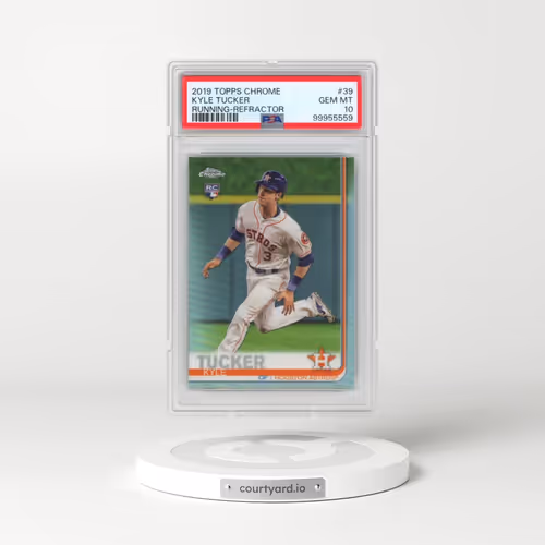2019 Topps Chrome #39 Kyle Tucker - Running-Refractor (PSA 10 GEM MINT)