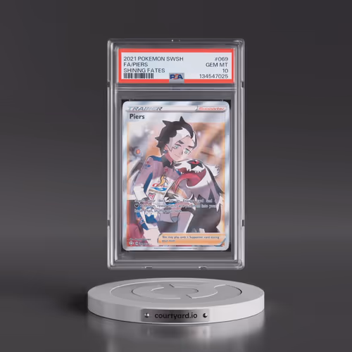 2021 Pokémon Sword & Shield Shining Fates #069 Piers - Full Art (PSA 10 GEM MINT)