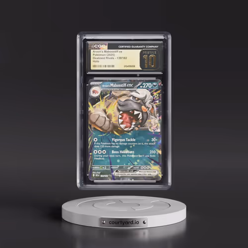 2025 Pokémon Dri EN-Destined Rivals #139 Arven's Mabosstiff EX - Holo (CGC 10 PRISTINE)