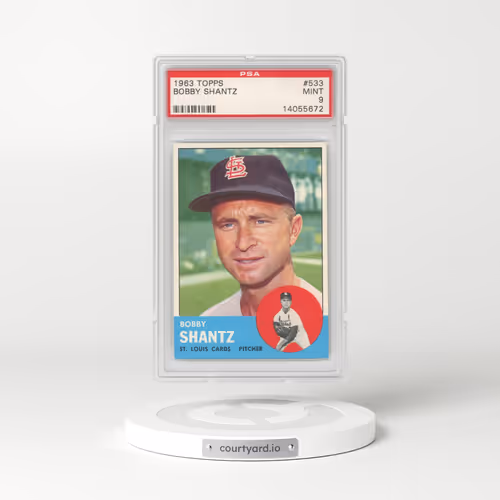 1963 Topps #533 Bobby Shantz (PSA 9 MINT)