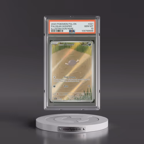 2023 Pokémon Pal EN-Paldea Evolved #221 Paldean Wooper - Illustration Rare (PSA 10 GEM MINT)
