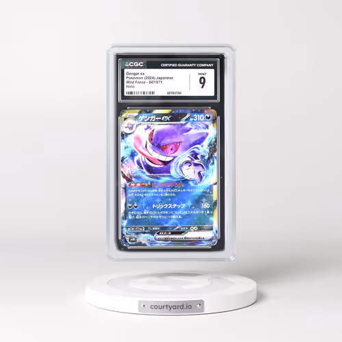 2024 Wild Force #047/071 Gengar ex - Holo (CGC 9 MINT)