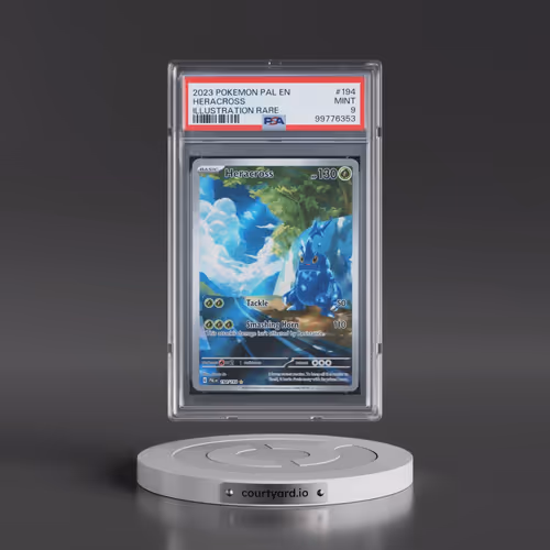 2023 Pokémon Pal EN-Paldea Evolved #194 Heracross - Illustration Rare (PSA 9 MINT)