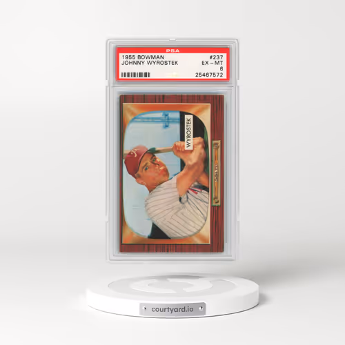 1955 Bowman #237 Johnny Wyrostek (PSA 6 EX-MT)