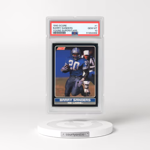 1990 Score Young Superstars #1 Barry Sanders (PSA 10 GEM MINT)