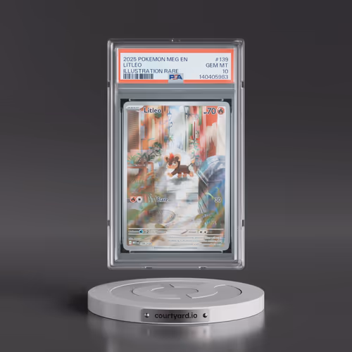 2025 Pokémon Meg EN-Mega Evolution #139 Litleo - Illustration Rare (PSA 10 GEM MINT)