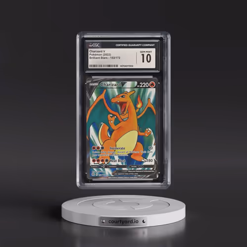 2022 Brilliant Stars #153/172 Charizard V - Ultra Rare Holo (CGC 10 GEM MINT)