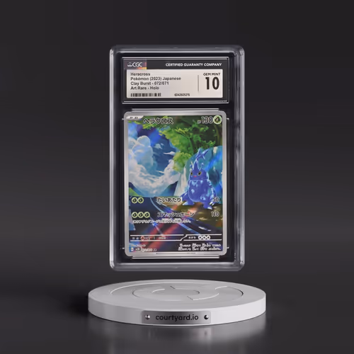 2023 Pokémon Sv2d-Clay Burst #072 Heracross - Art Rare (CGC 10 GEM MINT)