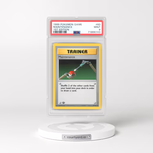 1999 Base Set #83 Maintenance - 1st Edition 1st Edition (PSA 9 MINT)