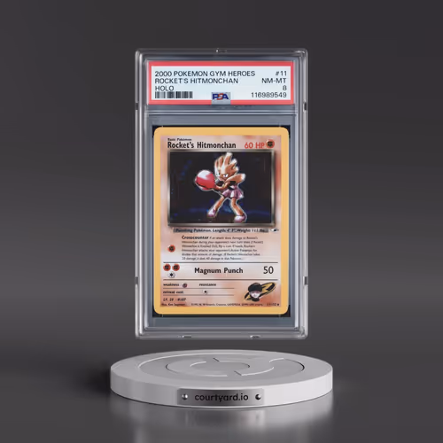 2000 Pokémon Gym Heroes #11 Rocket's Hitmonchan - Holo (PSA 8 NM-MT)