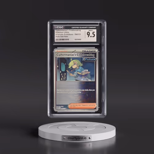 2024 Prismatic Evolutions - PRE EN #104/131 Ciphermaniac's Codebreaking - Poké Ball Holo (CGC 9.5 MI