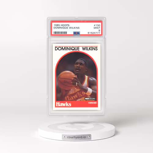 1989 Hoops #130 Dominique Wilkins (PSA 9 MINT)