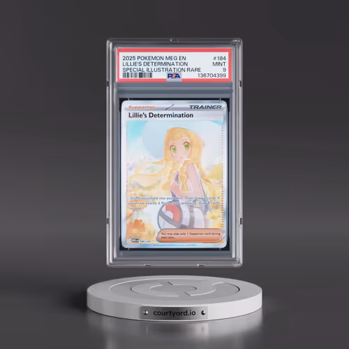 2025 Pokémon Meg EN-Mega Evolution #184 Lillie's Determination - Special Illustration Rare (PSA 9 MI