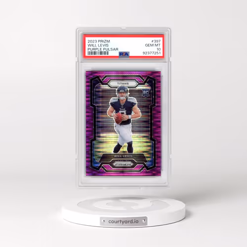 2023 Panini Prizm #397 Will Levis - Purple Pulsar (PSA 10 GEM MINT)