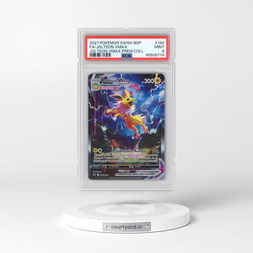2021 Pokémon Swsh Black Star Promo #184 Jolteon Vmax - Full Art Jolteon Vmax Premium Collection (PSA 9 MINT)