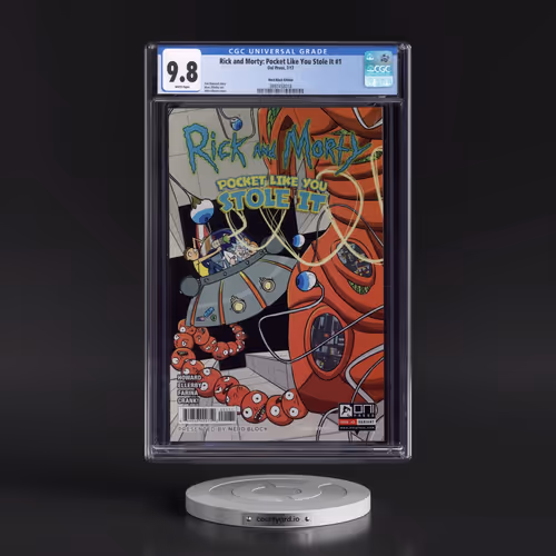 Rick and Morty: Pocket Like You Stole It #1 CGC 9.8 White Pages (Oni Press, 7/17) - Universal Nerd B