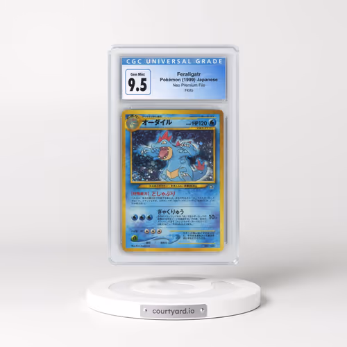 1999 Neo Premium File Feraligatr - No Rarity - Holo (CGC 10 GEM MINT)