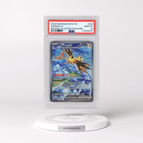 2023 Pokémon Mew EN-151 #202 Zapdos EX - Holo Special Illustration Rare (PSA 10 GEM MINT)