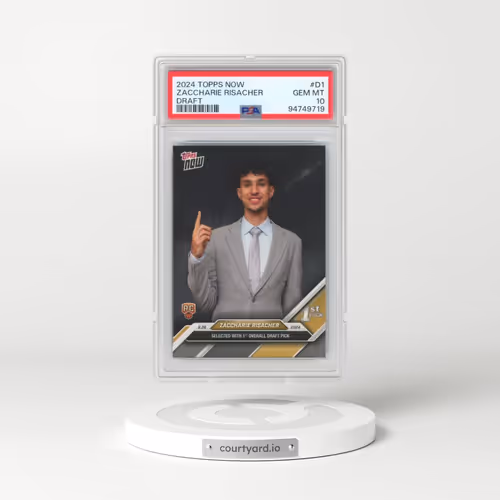 2024 Topps Now Draft #D1 Zaccharie Risacher (PSA 10 GEM MINT)