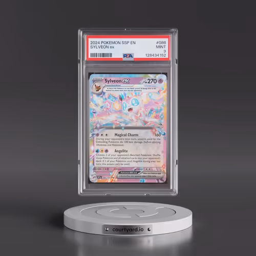 2024 Pokémon Ssp EN-Surging Sparks #086 Sylveon EX - Holo (PSA 9 MINT)