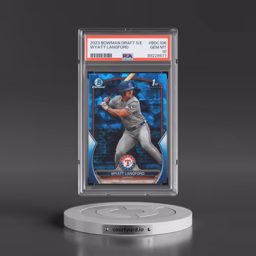 2023 Bowman Draft Sapphire Edition #BDC106 Wyatt Langford (PSA 10 GEM MINT)