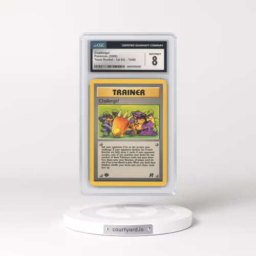 2000 Team Rocket #74 Challenge! - 1st Edition (CGC 8 NM-MT)