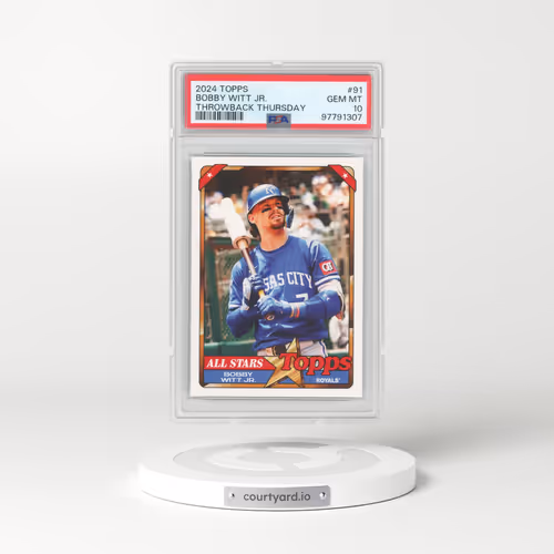 2024 Topps Throwback Thursday #91 Bobby Witt Jr. (PSA 10 GEM MINT)