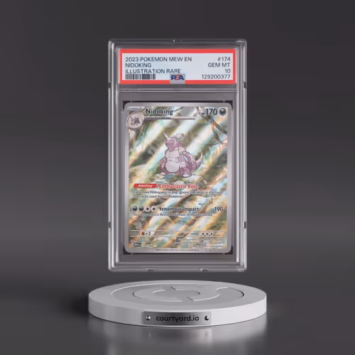 2023 Pokémon Mew EN-151 #174 Nidoking - Illustration Rare (PSA 10 GEM MINT)