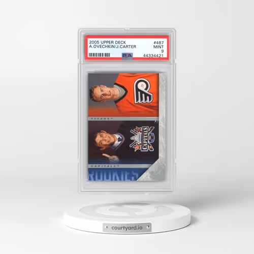 2005 Upper Deck #487 Alexander Ovechkin/Jeff Carter (PSA 9 MINT)