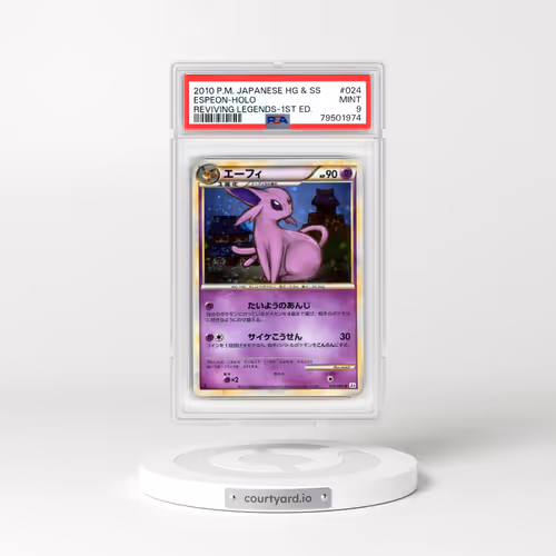 2010 Reviving Legends #024 Espeon - 1st Edition Holo (PSA 9 MINT)